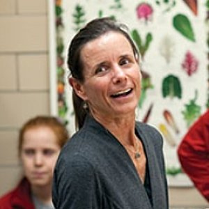 Monica Theiss, teaching CREW students cooking, etc