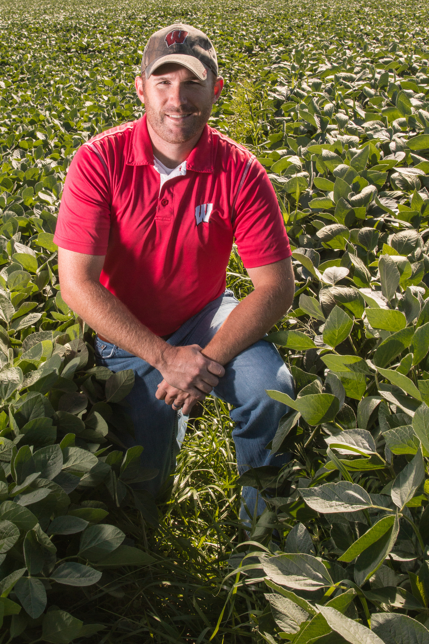 Jason Cavadini at Marshfield Agricultural Research Station. Photo by Sevie Kenyon/UW-Madison CALS. 