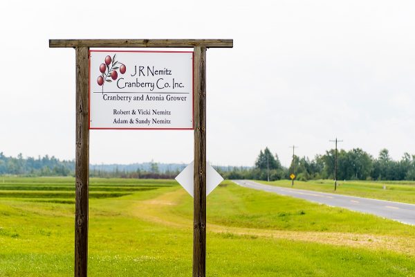 A sign marks the entrance to the Nemitz family farm near Tomah, Wisconsin on Aug. 11, 2016. (Photo by Bryce Richter / UW-Madison)